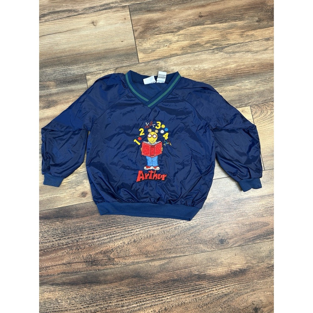 Vintage 90s Arthur PBS Kids 4T Windbreaker Jacket Baby Boys Jacket Character